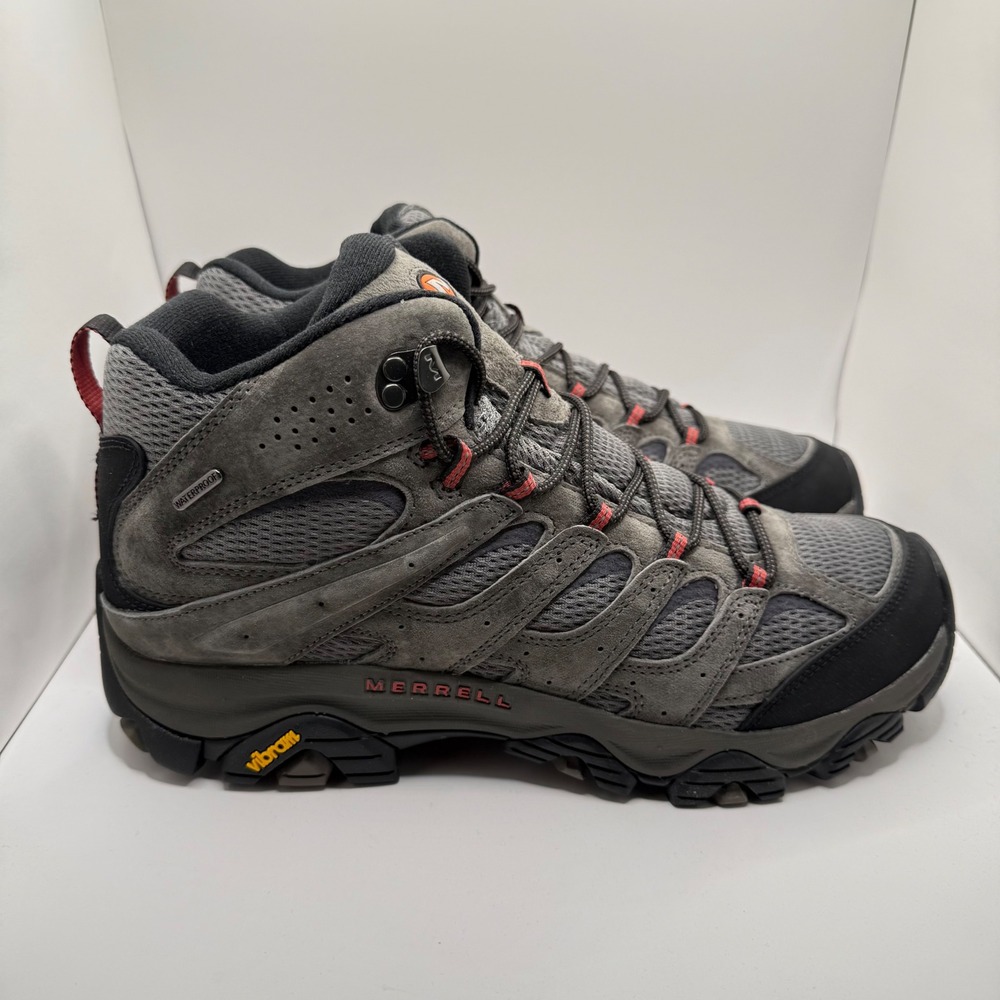 Merrell Moab 3 Mid WP Mens Hiking Boots Beluga Grey Waterproof J035833 Size 12